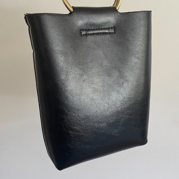 Leather Convertible Crossbody With Brass Hardware - Picture 5 of 12